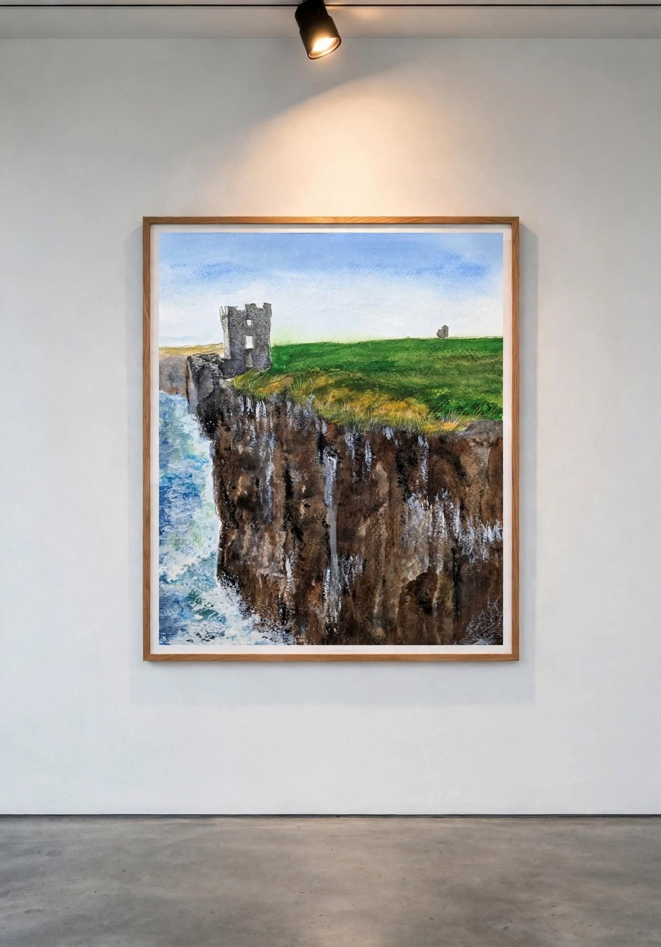Dunluce Castle  on a wall