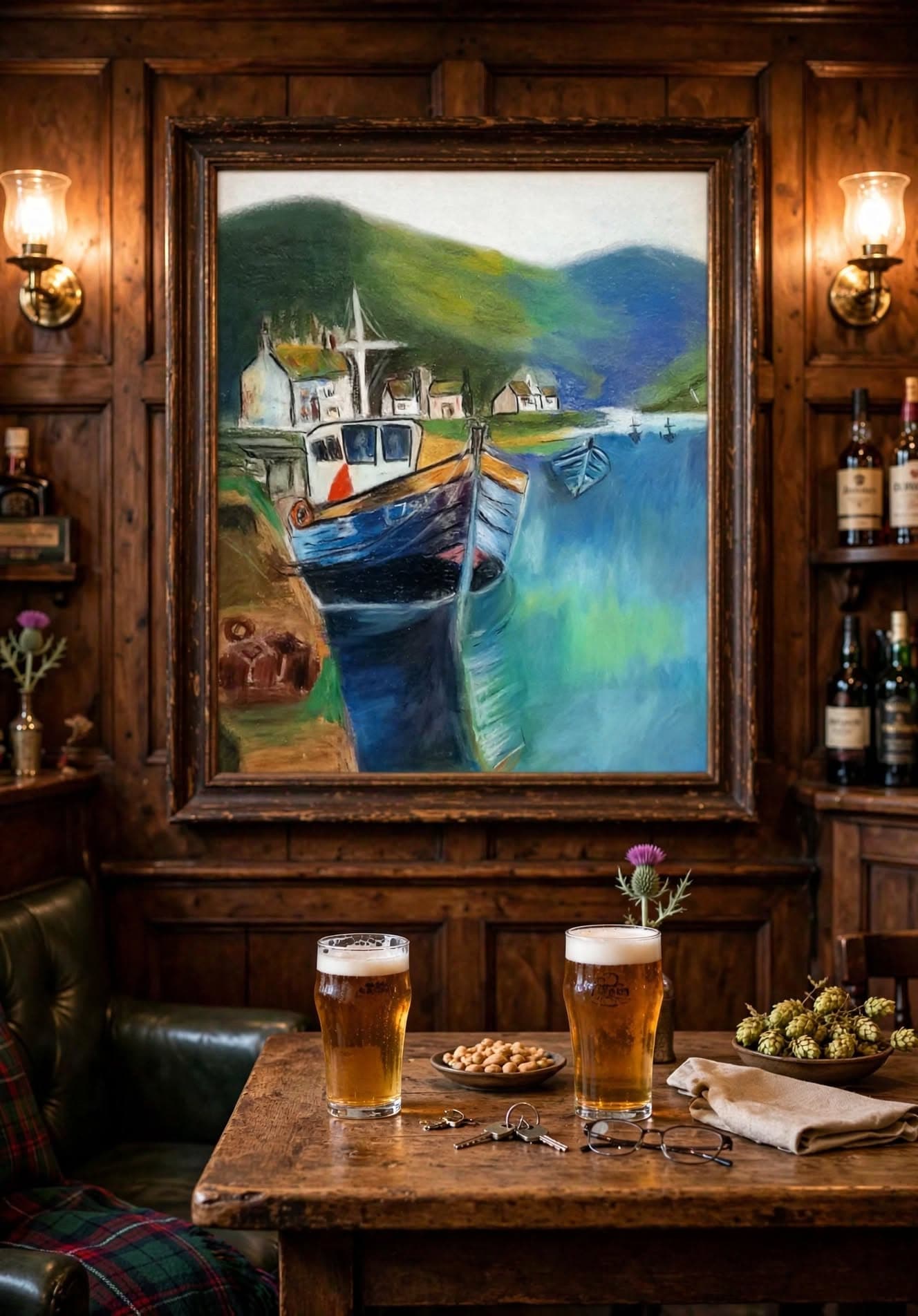 The Highland Harbour  on a wall