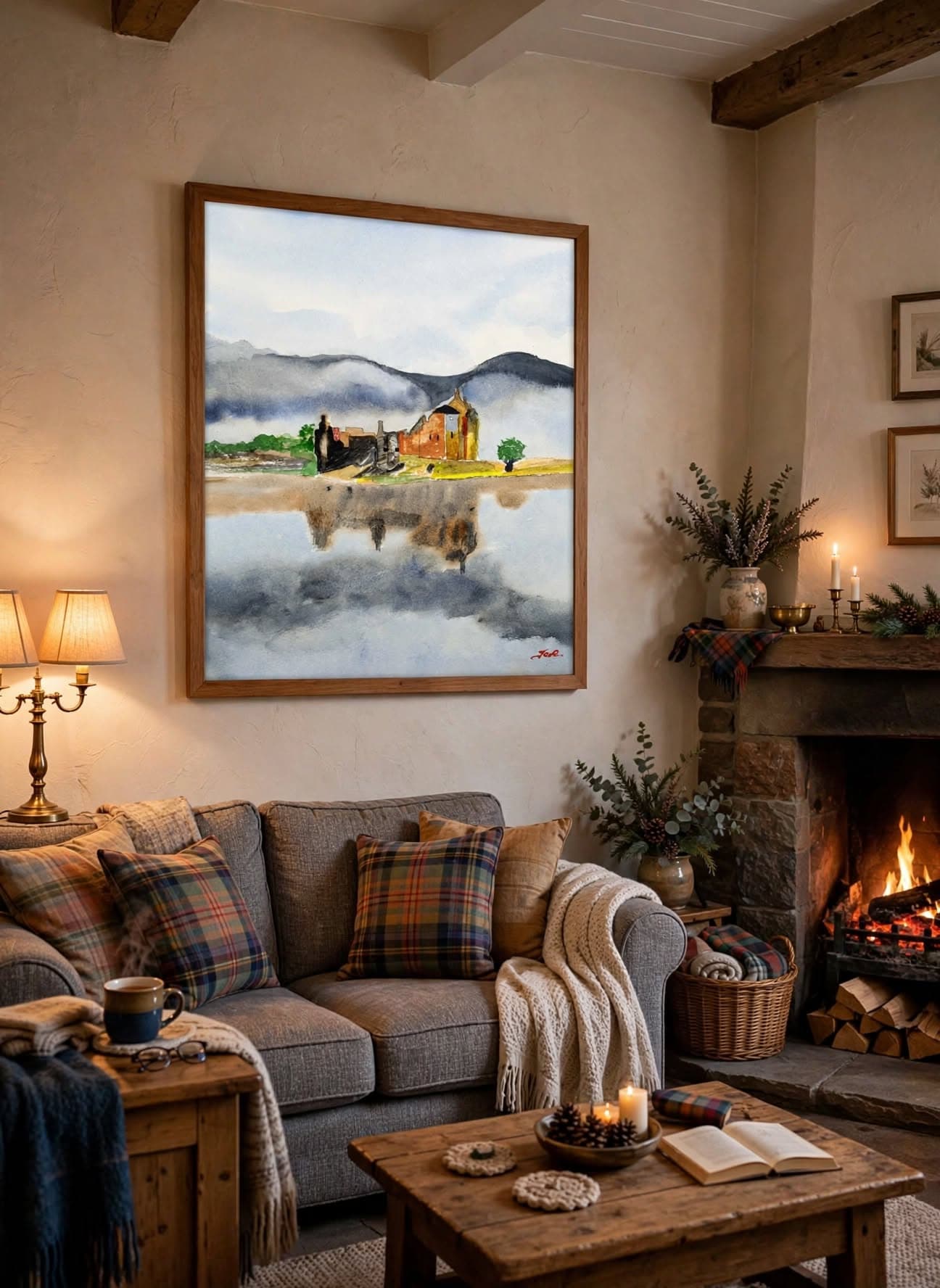 Kilchurn Castle  on a wall